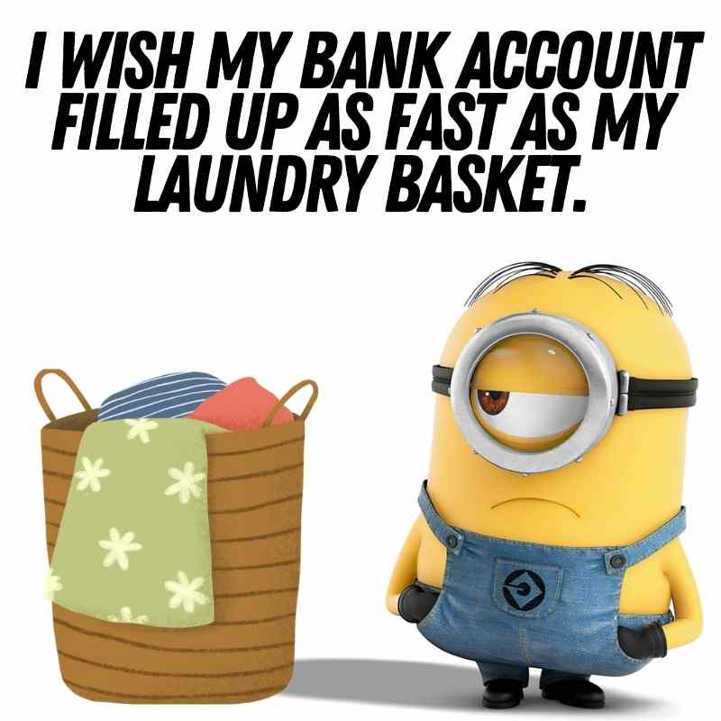 meme of minion and his washing